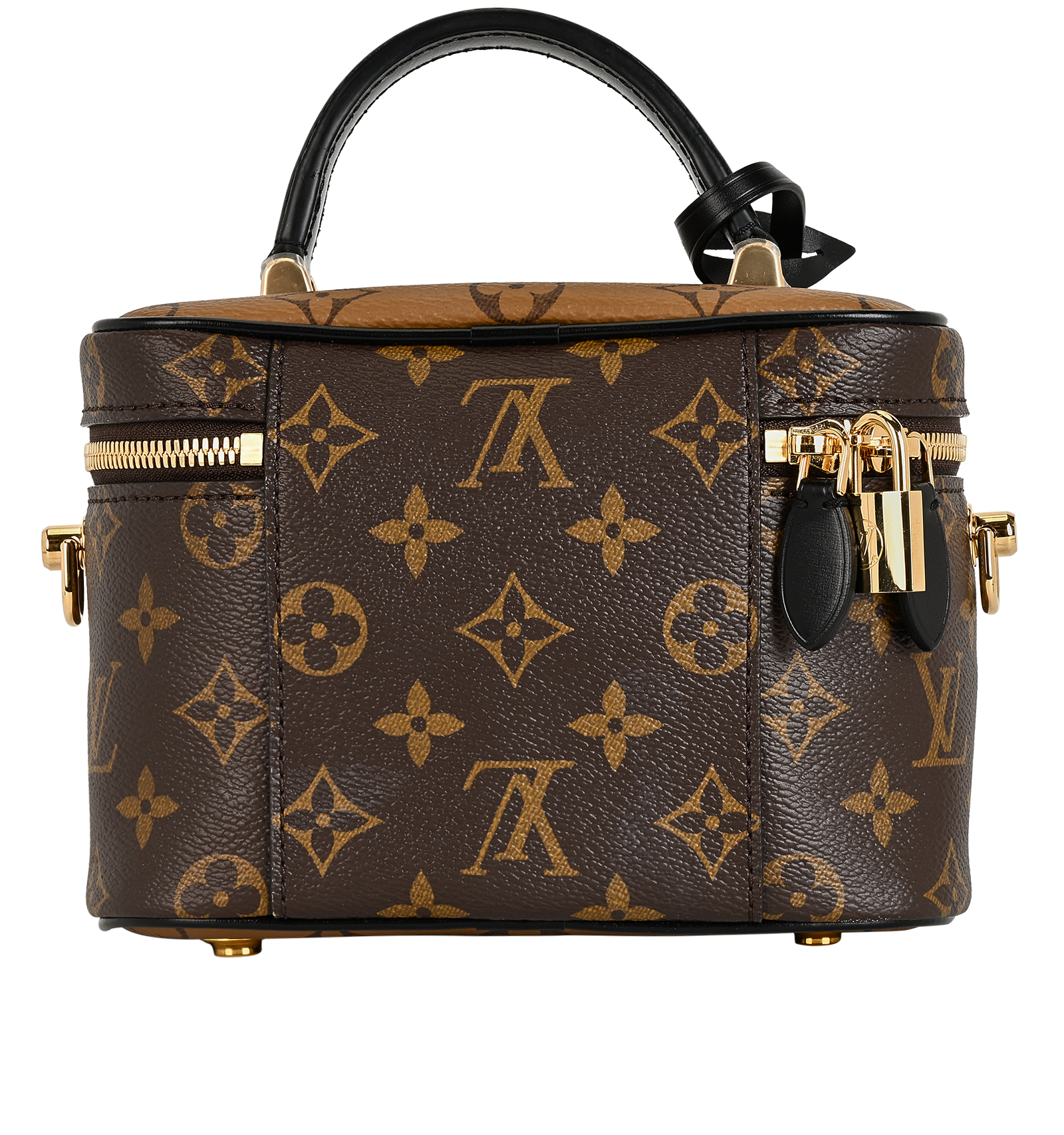 Vanity PM Bag, &pound;1,400, Handbags, Brown, Canvas, Back view